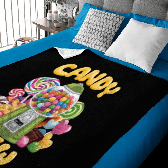 Candy Security Crew Lollipop Gummy Sweet Birthday Baby Blankets