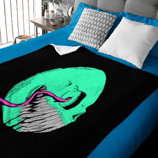 Cringe Zombie Pac Man Baby Blankets