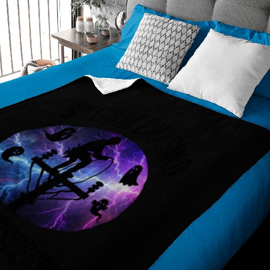 Storm Chasing Ghost Whisperer – Lineman Halloween Baby Blankets