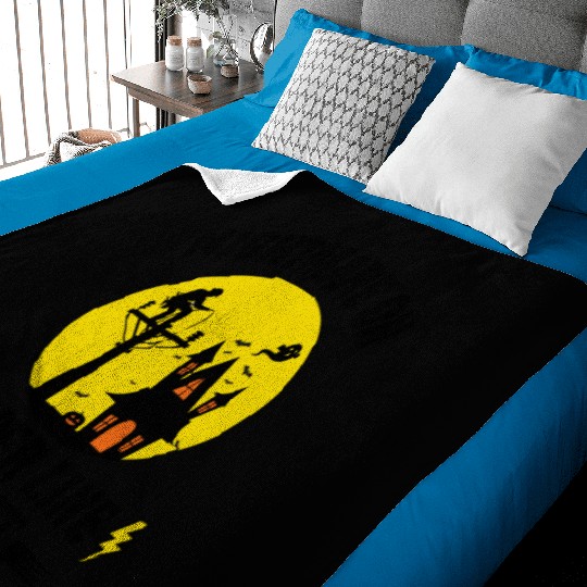 Nightmare on Power Line Street – Lineman Halloween Baby Blankets