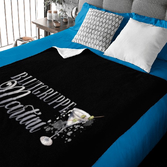 Blutgruppe Martini Cocktail Bartender Baby Blankets
