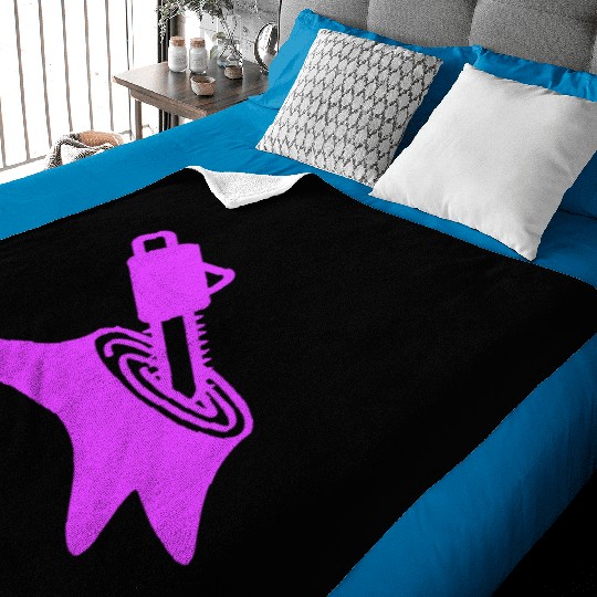 Chainsaw Tree Felling Lumberjack Forest Stump Wood Baby Blankets