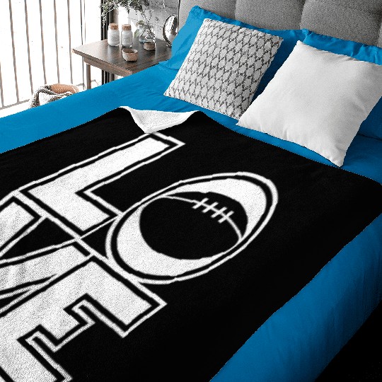 Rugby LOVE Funny Rugby Player Baby Blankets