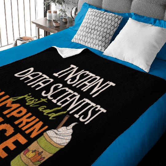 Data Scientist Thanksgiving Pumpkin Spice Baby Blankets