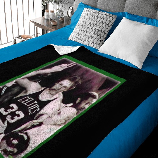 Larry Bird Baby Blankets