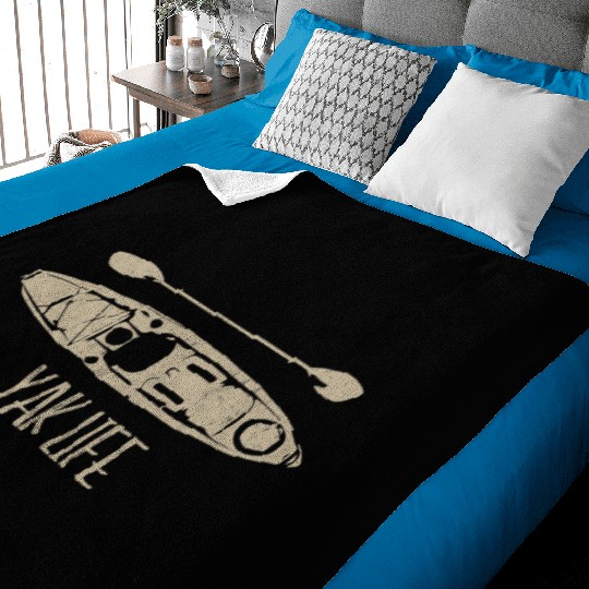 Yak Life Kayak Life Kayaking and Paddling Baby Blankets