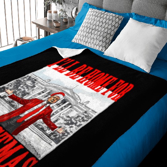 I'll Be Home For Christmas Trump Baby Blankets