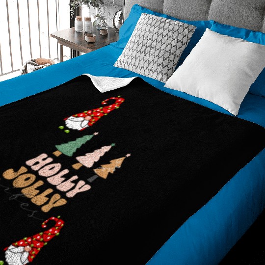 Holly Jolly Vibes Baby Blankets