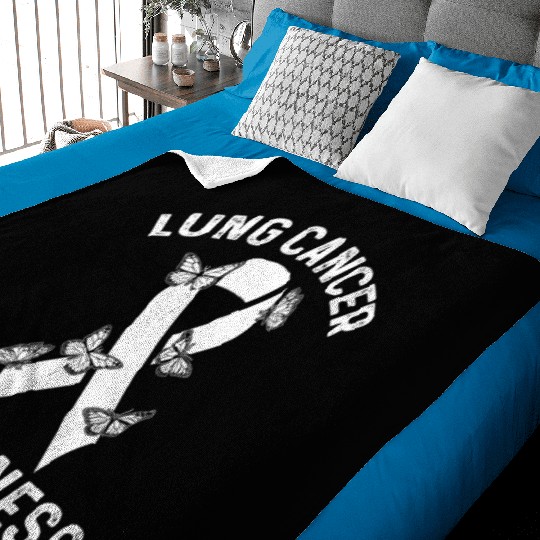 Lung Cancer Awareness Month Support Baby Blankets