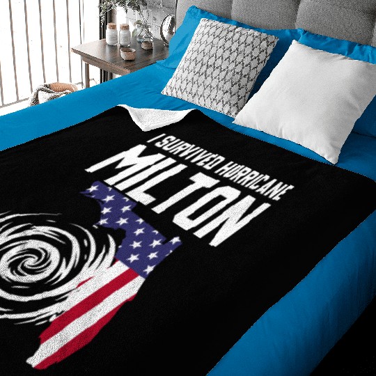 I survived Hurricane Milton October 2024 Florida Baby Blankets