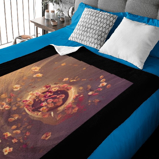 Botanical Gardens Latte Baby Blankets