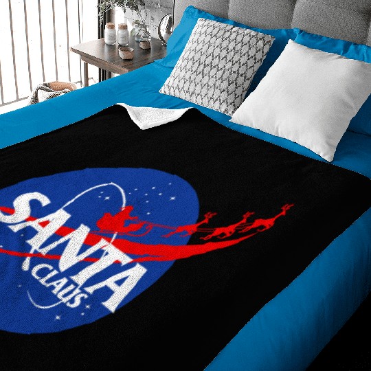 Santa claus funny parody nasa Baby Blankets