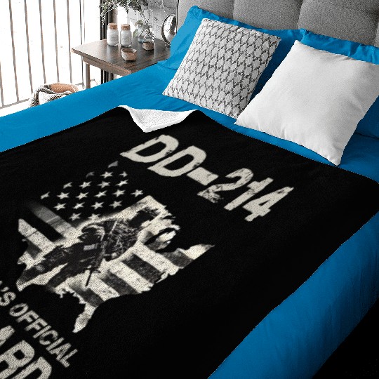 DD 214 America s Official Man Card Baby Blankets