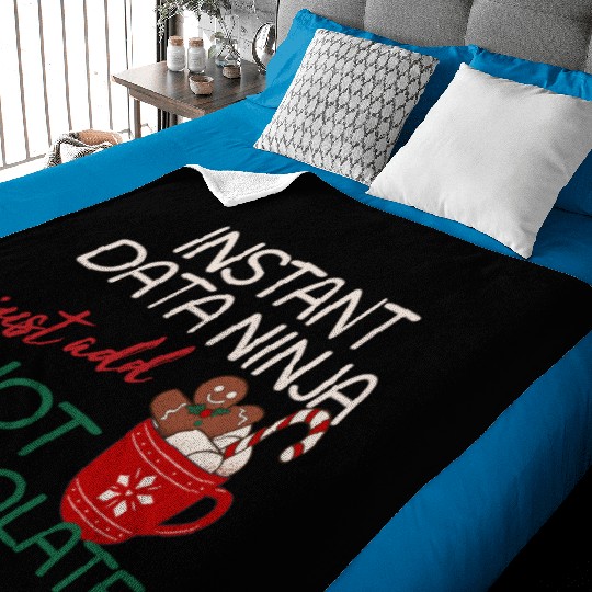 Data Ninja xmas hot Chocolate Christmas Baby Blankets