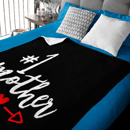Mother Number 1 Mom Mama Mothers Day Mother In Law Baby Blankets