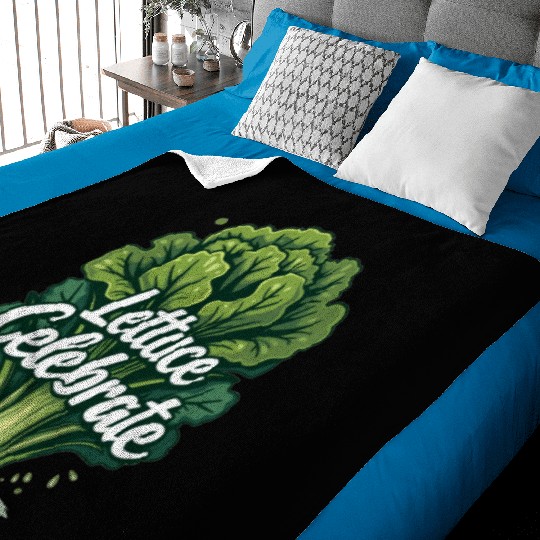 Funny Food Art: Lettuce Romaine Salad for Salad Baby Blankets