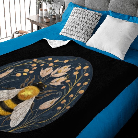 Golden Harvest Honey Bee Baby Blankets