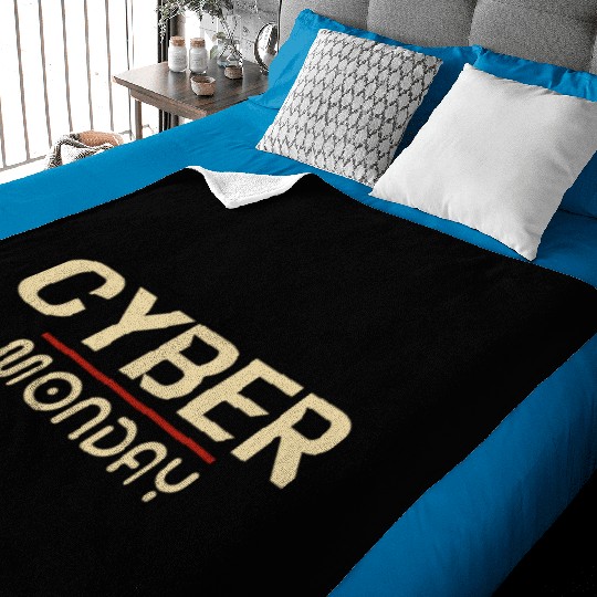 Cyber Monday Baby Blankets Design Retro vintage