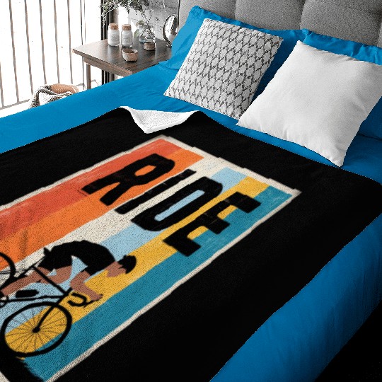 Retro Cycling Baby Blankets | Vintage Style for Bike Lovers