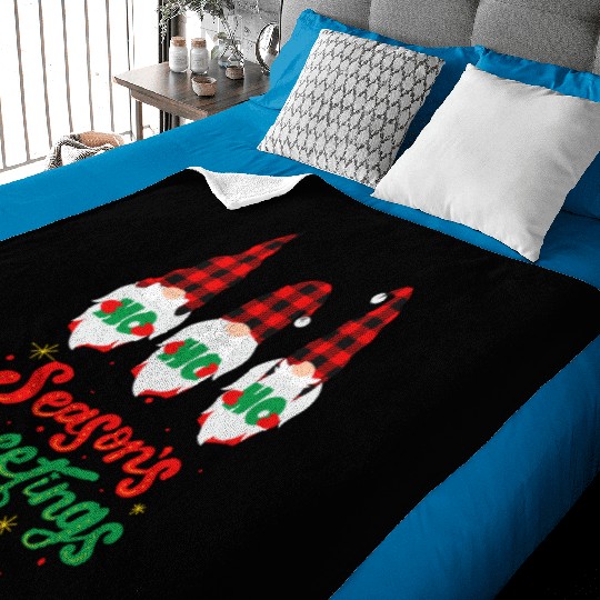 Seasons Greeting With Nome Baby Blankets