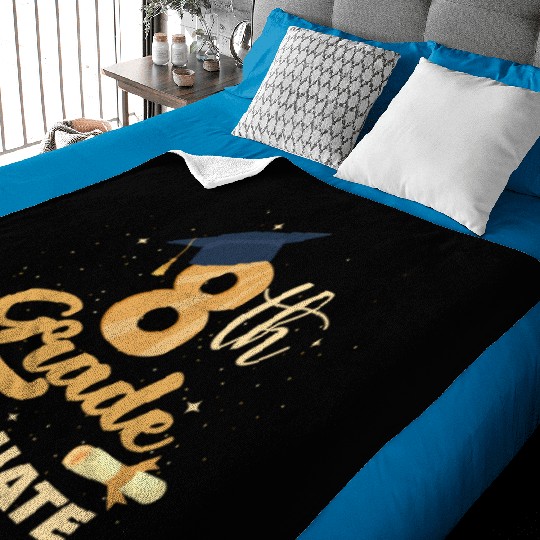 8th Grade Graduation Middle School Graduate Baby Blankets