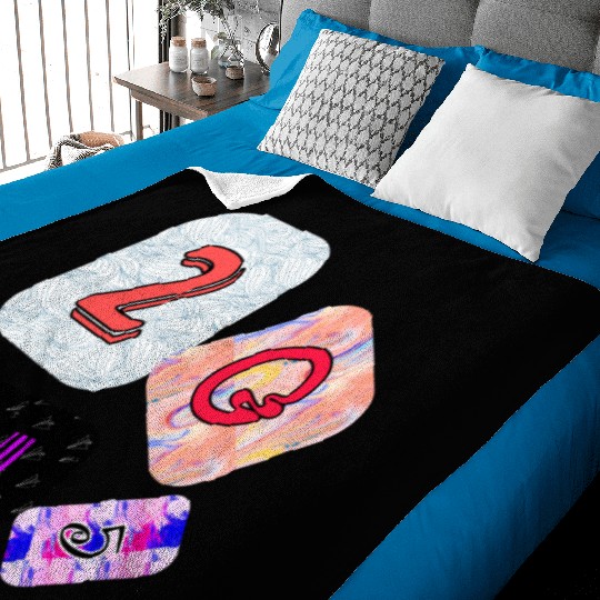 Creative Typography Art with Abstract Backgrounds Baby Blankets