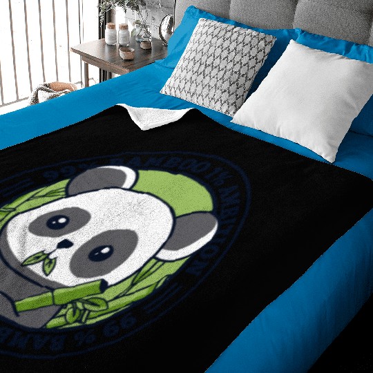 99% Bamboo 1% Ambition Panda Bear Friend Lover Baby Blankets