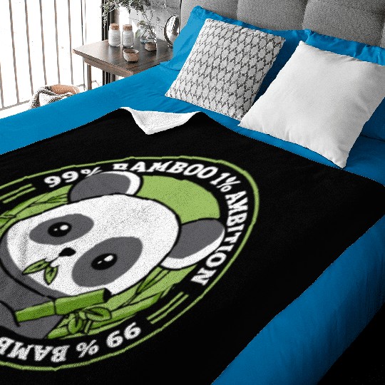 99% Bamboo 1% Ambition Panda Bear Friend Lover Baby Blankets