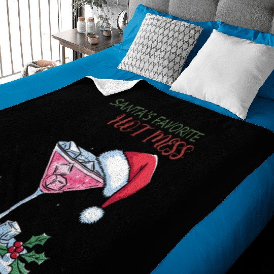 Santa Favorite Hot Mess, Merry Christmas Baby Blankets