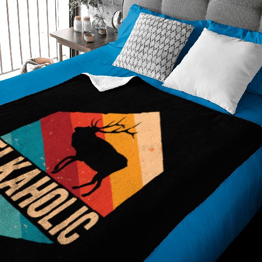 Elk Hunting Elkaholic Hunters Baby Blankets