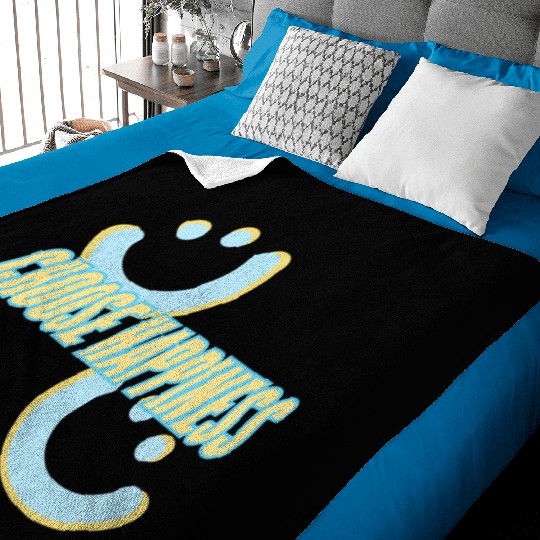 Choose Happiness | phozos Baby Blankets