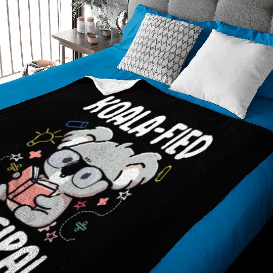 Koala-fied Principal for a School Counselor Baby Blankets