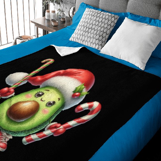 Christmas Avocado, Merry Christmas Baby Blankets