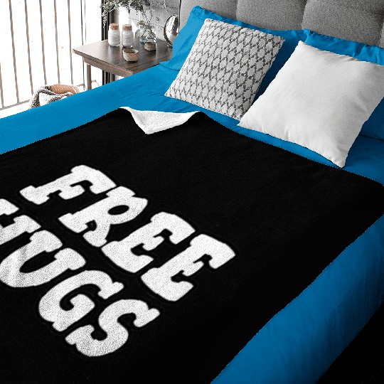 Free Hugs Baby Blankets