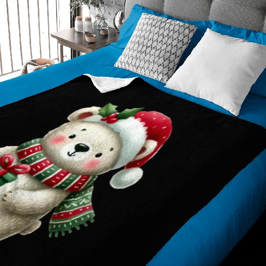 Merry Christmas, Christmas Vintage Baby Blankets