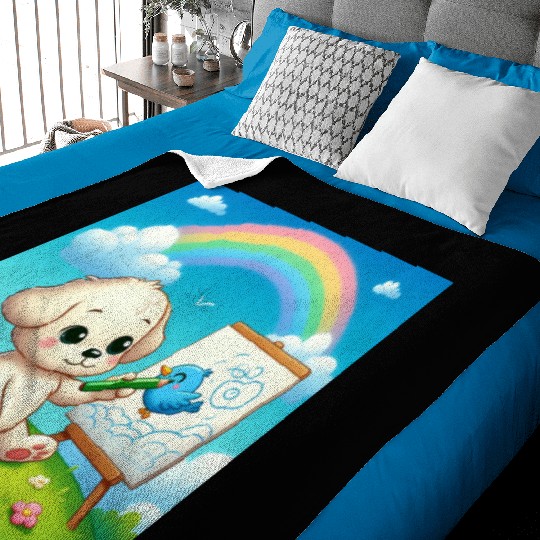 Sweet puppy Baby Blankets