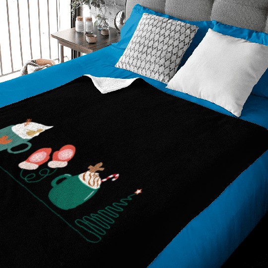 Christmas - Hot winter beverages Baby Blankets