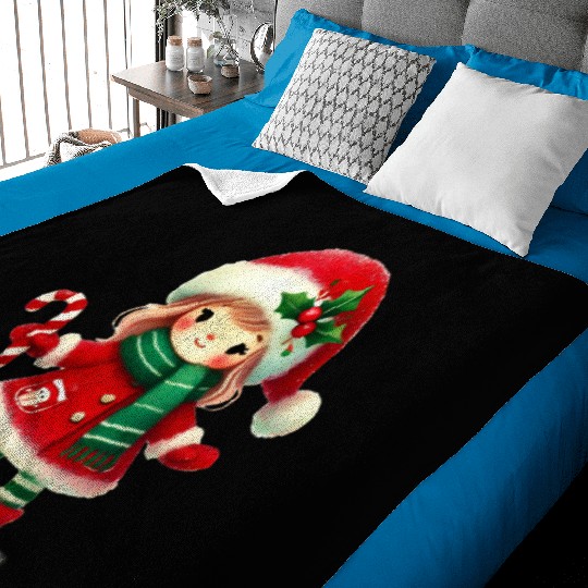 Merry Christmas, Christmas Vintage Baby Blankets