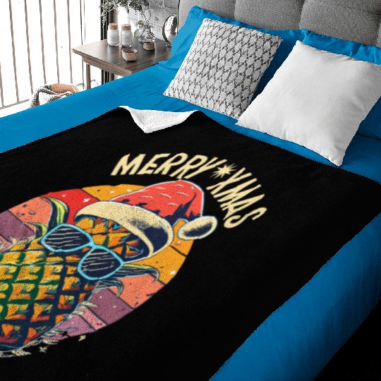 Pineapple Christmas Baby Blankets