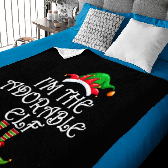 I'm The Adorable Elf Baby Blankets Matching Family
