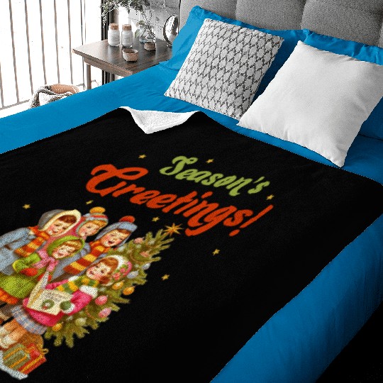 Seasons Greetings Baby Blankets