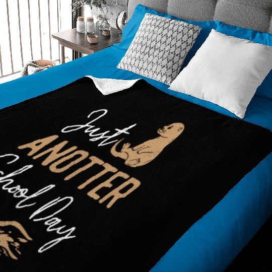 Otter Pre-School First Grade Back Baby Blankets