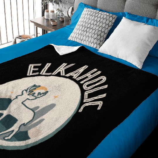 Elk Hunting Elkaholic Hunters Baby Blankets