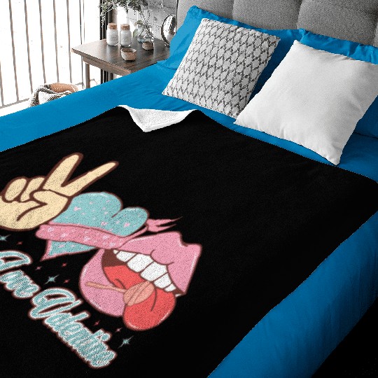 Valentines Day, Valentine Retro Baby Blankets