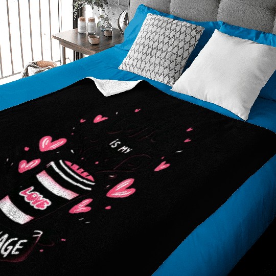 Valentines Cute, Valentine Day Baby Blankets