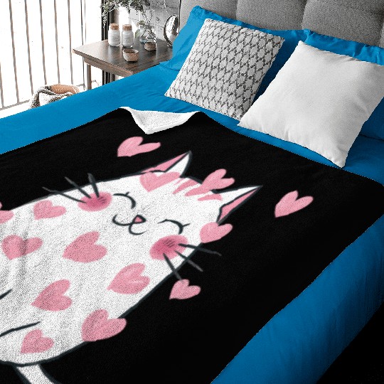 Valentines Cute, Valentine Retro Baby Blankets