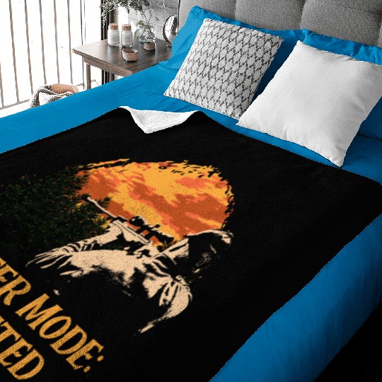 Hunter Mode Activated Hunting Vacation Animal Shoo Baby Blankets