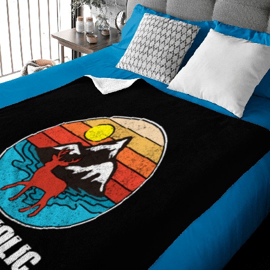 Elk Hunting Elkaholic Hunters Baby Blankets