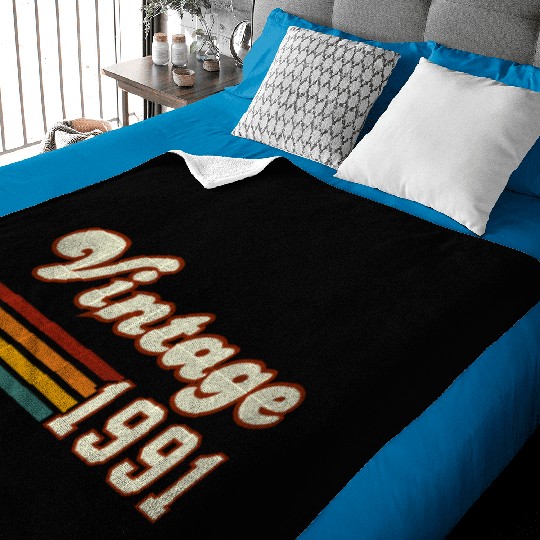 34th Birthday Gift - Vintage 1991 Baby Blankets