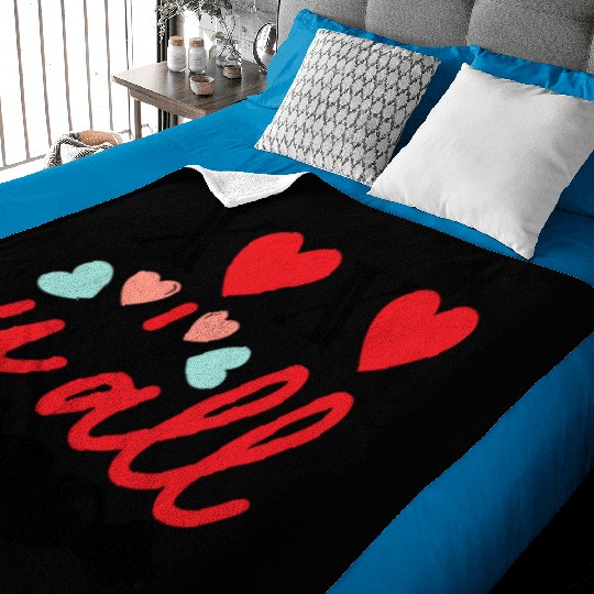 Xoxo Y All, Retro Valentine Baby Blankets